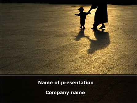 Mother And Baby In A Sunny Noon Presentation Template, Master Slide