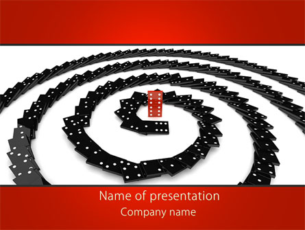 Principle Dominoes Presentation Template, Master Slide
