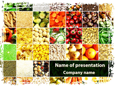 Foodstuffs Presentation Template, Master Slide