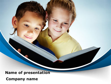 Reading Book in Early Childhood Presentation Template, Master Slide