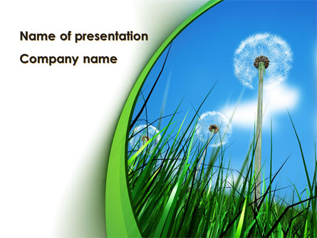 Dandelion Field Presentation Template, Master Slide