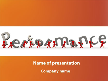 Performance Presentation Template, Master Slide