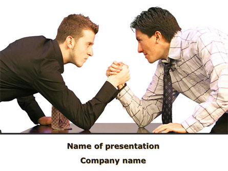 Armwrestling Presentation Template, Master Slide