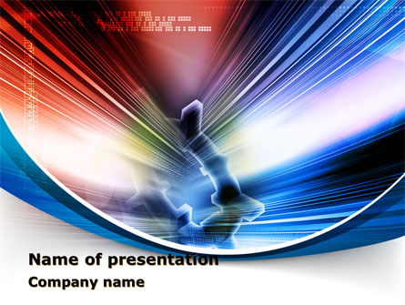 Bright Abstract Gear Presentation Template, Master Slide