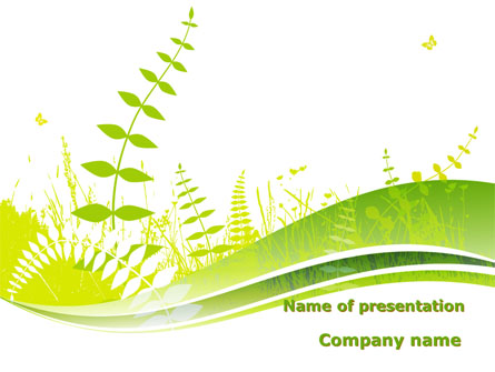 Grass Field Presentation Template, Master Slide