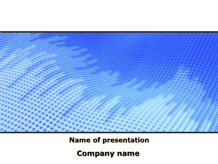 Abstract Blue Ribbon Presentation Template, Master Slide