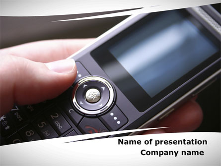 Cellular Phone Presentation Template, Master Slide