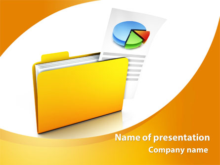 Folder with Diagram Presentation Template, Master Slide