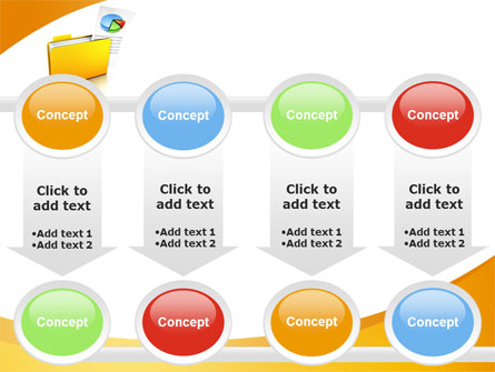 Folder with Diagram Presentation Template for PowerPoint and Keynote ...