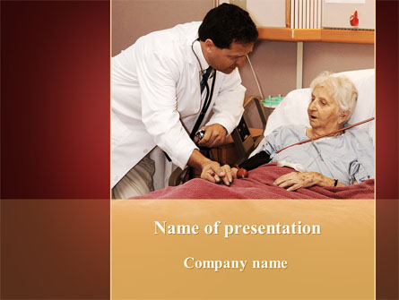 Elder Cares Presentation Template, Master Slide