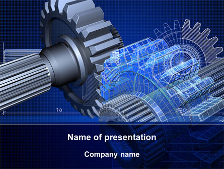 Design of Machines Presentation Template, Master Slide