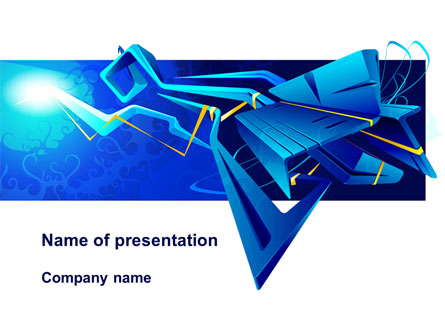 Blue Abstract Constructions Presentation Template, Master Slide