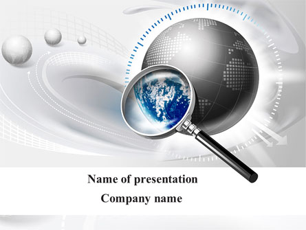 Global Search Presentation Template, Master Slide