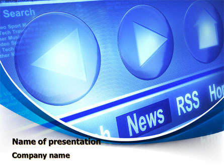 Internet Browser Presentation Template, Master Slide