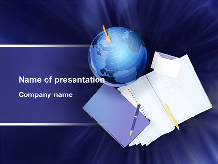 Study of Geography Presentation Template, Master Slide