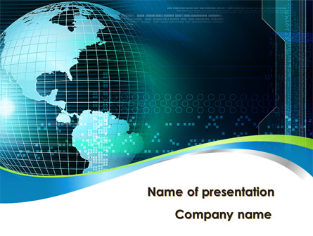 Global Digital Technologies Presentation Template, Master Slide