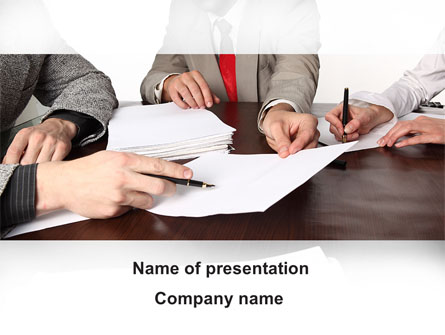 Business Meeting Presentation Template, Master Slide