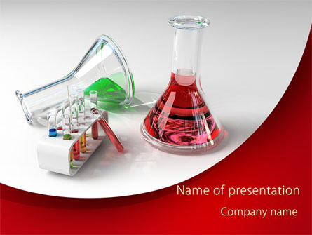 Chemical Lab Equipment Presentation Template, Master Slide
