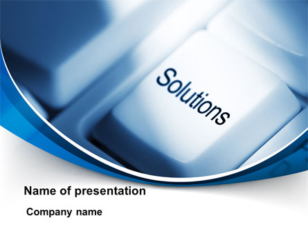 Key Of Solutions Presentation Template, Master Slide