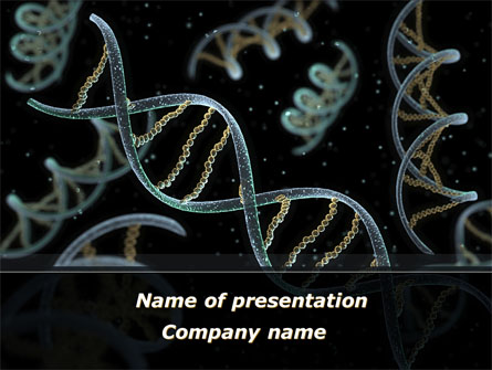 DNA Helix Presentation Template, Master Slide