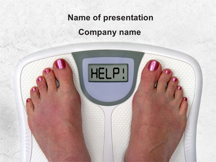 Weight Loss Help Presentation Template, Master Slide