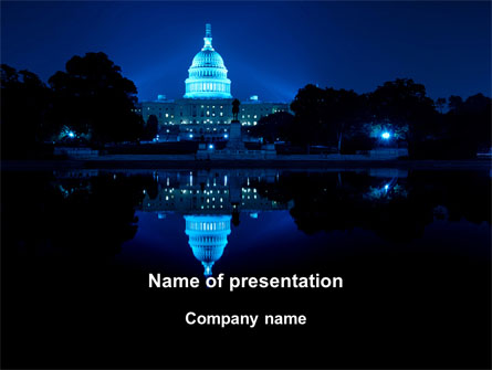 United States Capitol Presentation Template, Master Slide