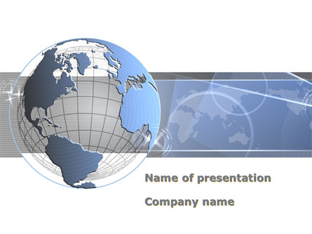 Globe Wired Model Presentation Template, Master Slide