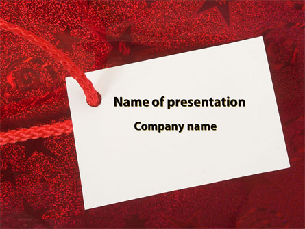 Tag Presentation Template, Master Slide