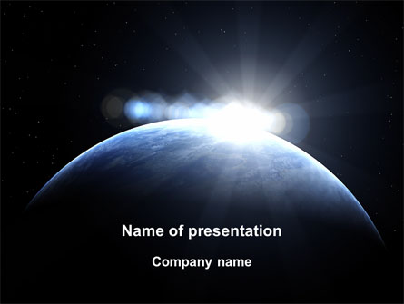 Deep Space Sunrise Presentation Template, Master Slide