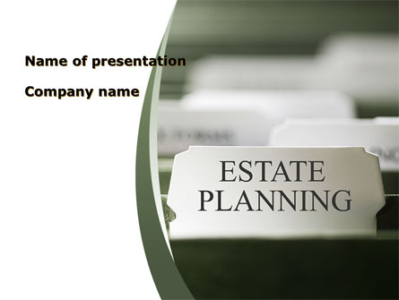 Estate Planning Presentation Template, Master Slide