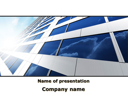 Blue Skyscraper Presentation Template, Master Slide
