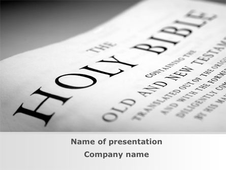 Holy Writ Presentation Template, Master Slide