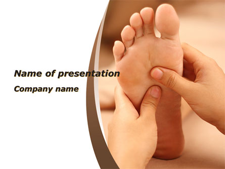 Feet Dotted Massage Presentation Template, Master Slide