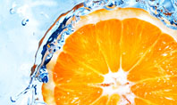 Orange In Pure Water Presentation Template