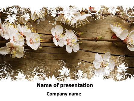 Spring Blossom Apple Tree Presentation Template, Master Slide