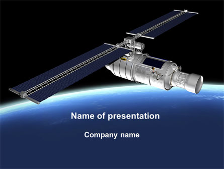 Spaceship In Deep Space Presentation Template, Master Slide