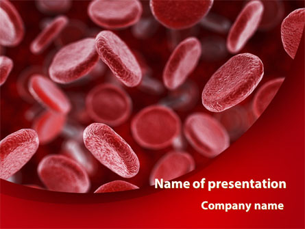 Red Blood Cells Stream Presentation Template, Master Slide