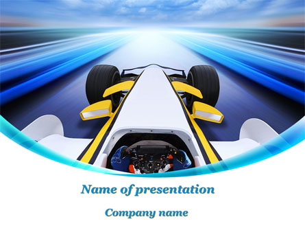 Formula One Bolide Presentation Template, Master Slide