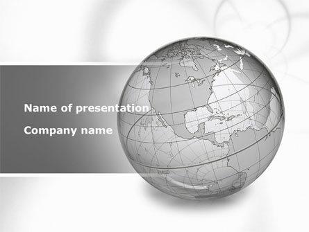 Globe Transparent Model Presentation Template, Master Slide