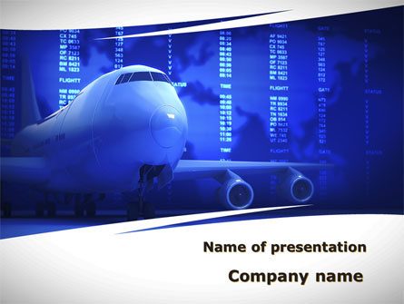 Jumbo Airliner Presentation Template, Master Slide