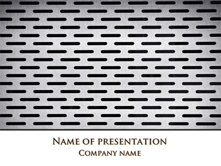 Gray Grate Surface Presentation Template, Master Slide