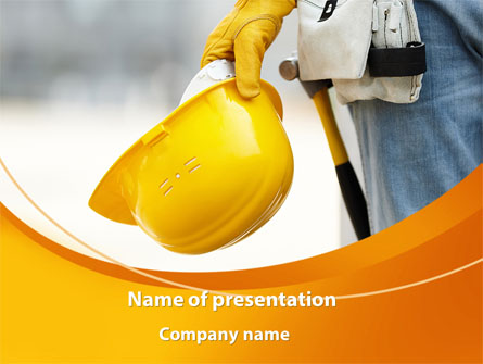 Construction Worker Presentation Template, Master Slide