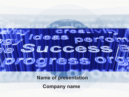 Success Ingredients In Business Presentation Template, Master Slide