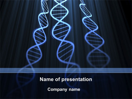 Deoxyribonucleic Acid Spiral Presentation Template, Master Slide