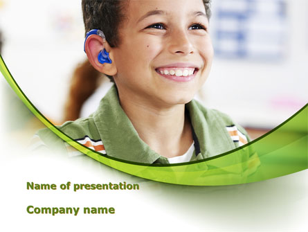 Hearing Aid Presentation Template, Master Slide