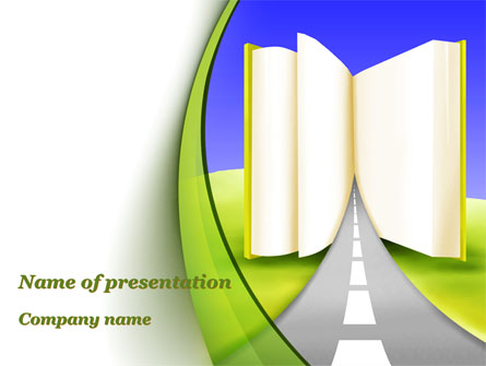 Road to Knowledge Country Presentation Template, Master Slide