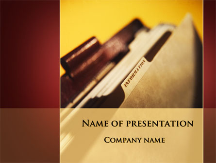 Folder With Info Presentation Template for PowerPoint and Keynote | PPT ...