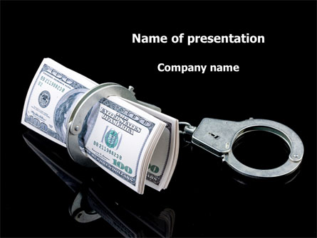 Arrested Criminal Money Presentation Template, Master Slide