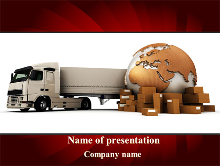 Cargo Delivery Service Presentation Template, Master Slide