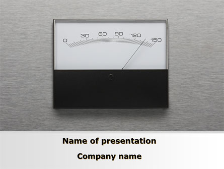 Analog Meter Presentation Template, Master Slide